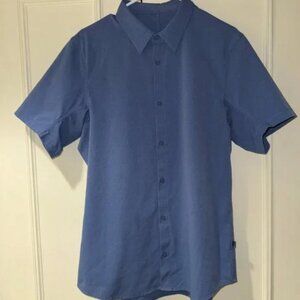 Lululemon Airing Easy Short Sleeve (Large) Shirt in Navy Blue